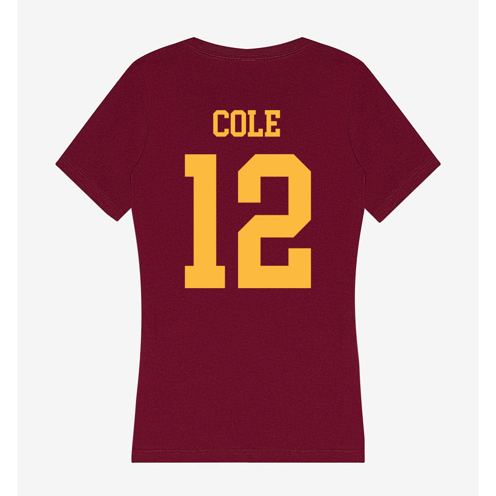 Minnesota - NCAA Baseball : Ethan Cole - Women's V-Neck T-Shirt-1