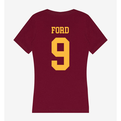 Minnesota - NCAA Football : Xavier Ford - Women's V-Neck T-Shirt-1