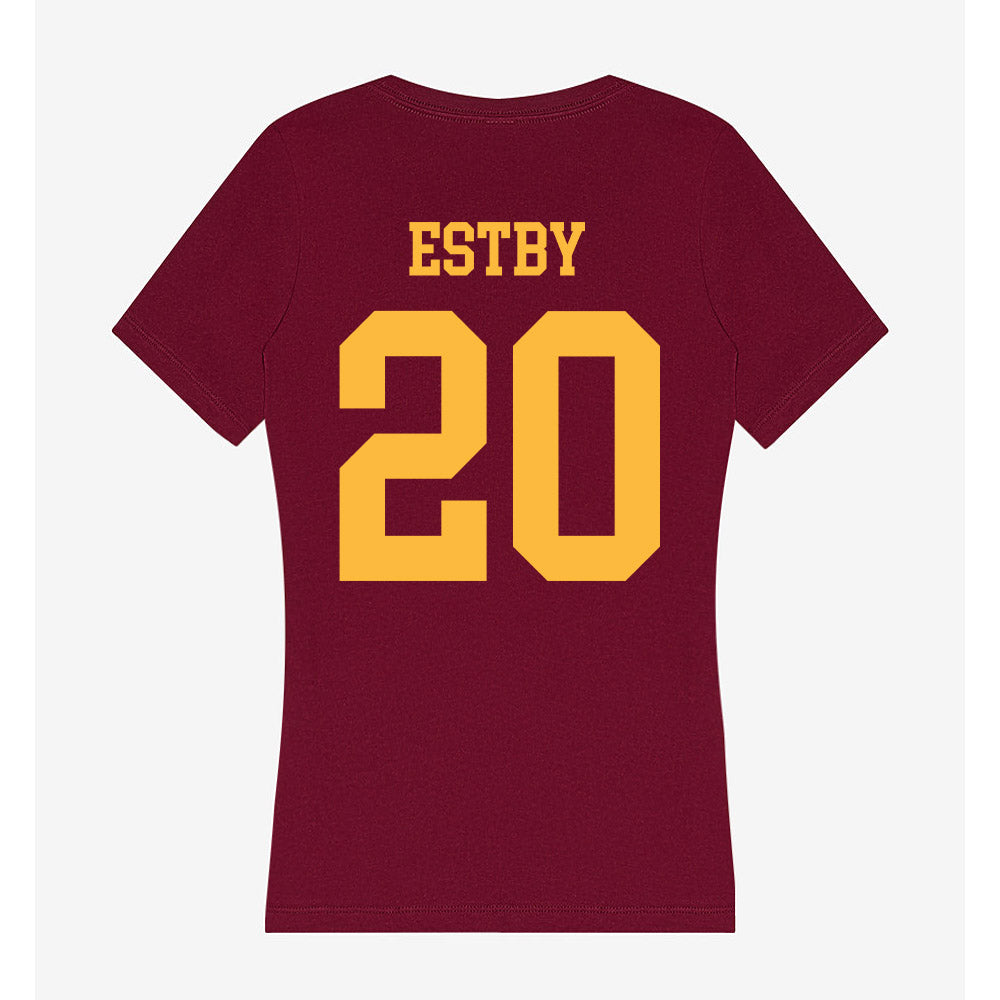 Minnesota - NCAA Women's Soccer : Grace Estby - Women's V-Neck T-Shirt-1