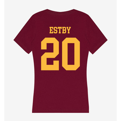 Minnesota - NCAA Women's Soccer : Grace Estby - Women's V-Neck T-Shirt-1