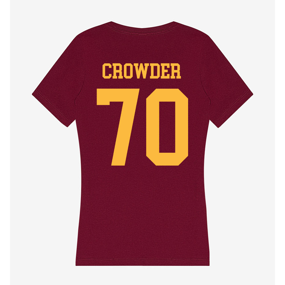 Minnesota - NCAA Football : Naquan Crowder - Classic Shersey Women's V-Neck T-Shirt-1