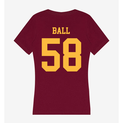 Minnesota - NCAA Football : Jaden Ball - Women's V-Neck T-Shirt-1