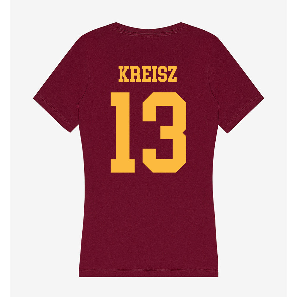 Minnesota - NCAA Women's Ice Hockey : Emma Kreisz - Women's V-Neck T-Shirt-1