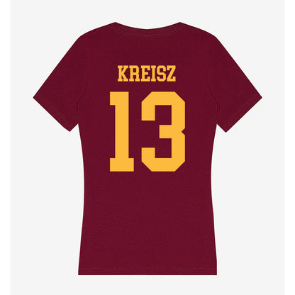 Minnesota - NCAA Women's Ice Hockey : Emma Kreisz - Women's V-Neck T-Shirt-1