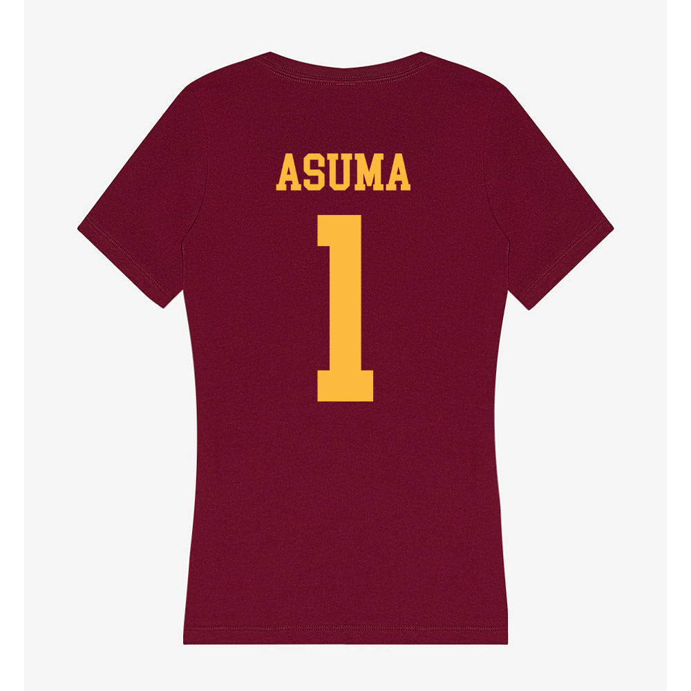 Minnesota - NCAA Men's Basketball : Isaac Asuma - Women's V-Neck T-Shirt-1