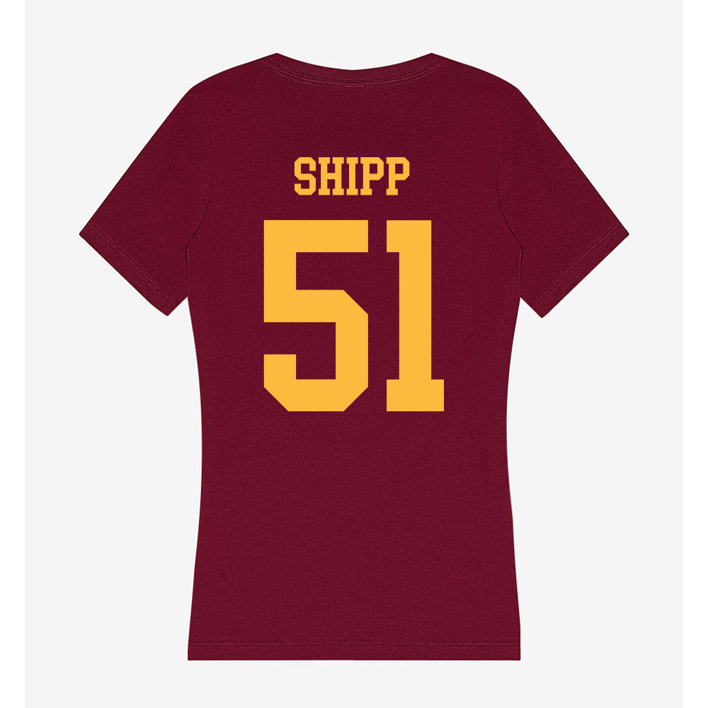 Minnesota - NCAA Football : Daniel Shipp - Women's V-Neck T-Shirt-1