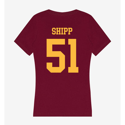 Minnesota - NCAA Football : Daniel Shipp - Women's V-Neck T-Shirt-1