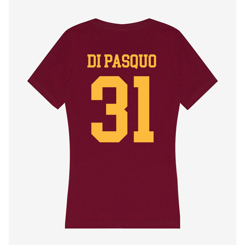 Minnesota - NCAA Men's Ice Hockey : Luca Di Pasquo - Women's V-Neck T-Shirt-1
