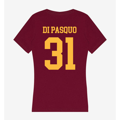 Minnesota - NCAA Men's Ice Hockey : Luca Di Pasquo - Women's V-Neck T-Shirt-1