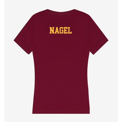 Minnesota - NCAA Wrestling : Gabe Nagel - Women's V-Neck T-Shirt-1