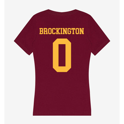 Minnesota - NCAA Football : Le'Meke Brockington - Women's V-Neck T-Shirt-1