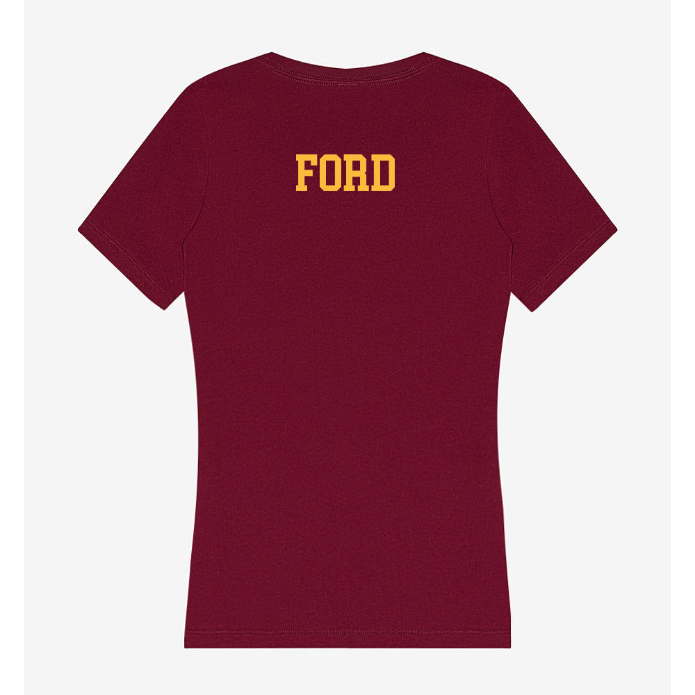 Minnesota - NCAA Men's Track & Field : Hakeem Ford - Women's V-Neck T-Shirt-1