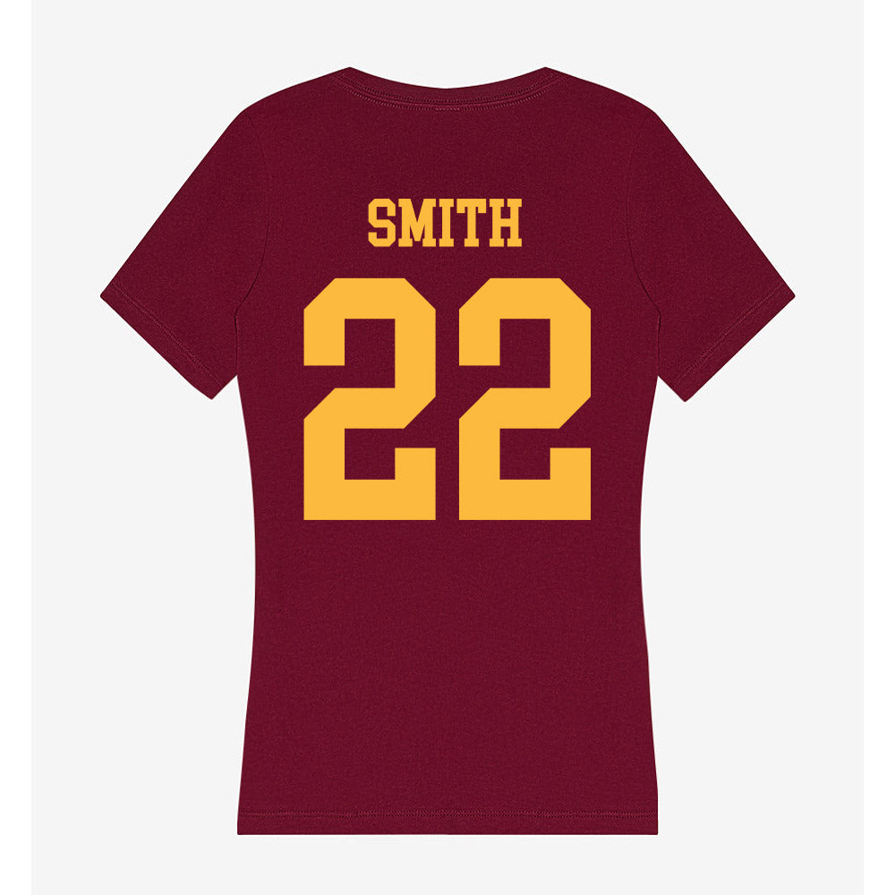 Minnesota - NCAA Football : Mekhai Smith - Women's V-Neck T-Shirt-1