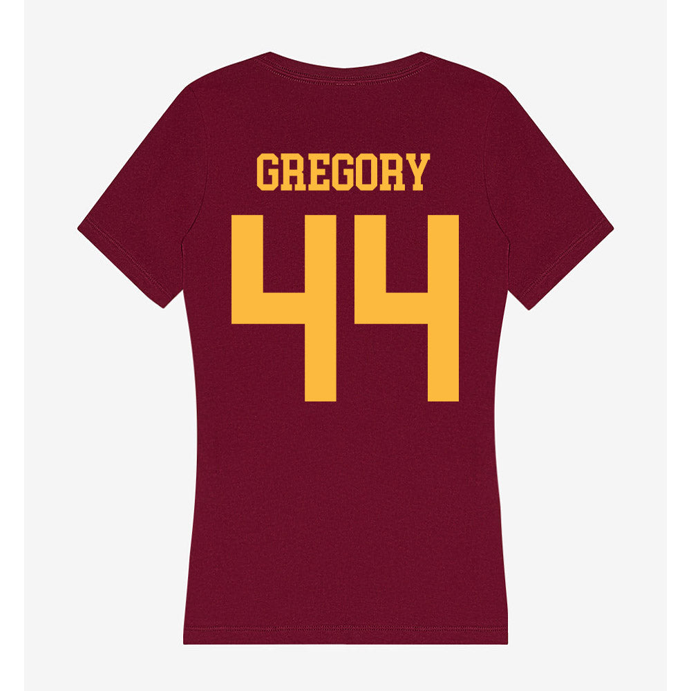 Minnesota - NCAA Baseball : Ben Gregory - Women's V-Neck T-Shirt-1