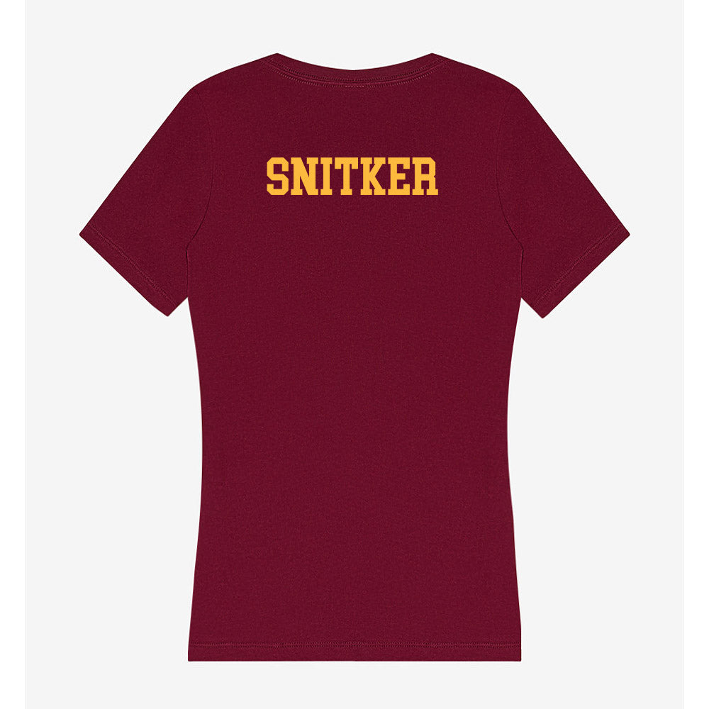 Minnesota - NCAA Men's Track & Field : Sam Snitker - Women's V-Neck T-Shirt-1