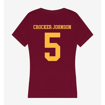 Minnesota - NCAA Men's Basketball : Jaylen Crocker johnson - Women's V-Neck T-Shirt-1