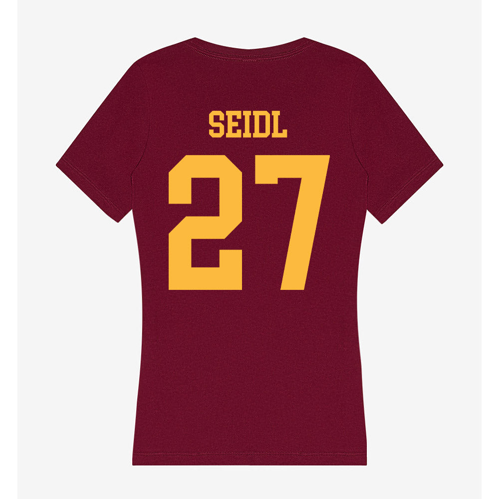 Minnesota - NCAA Football : Simon Seidl - Women's V-Neck T-Shirt-1
