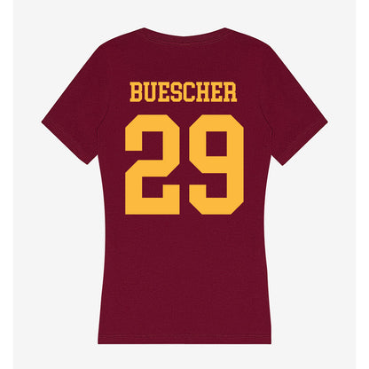 Minnesota - NCAA Women's Soccer : Emily Buescher - Women's V-Neck T-Shirt-1