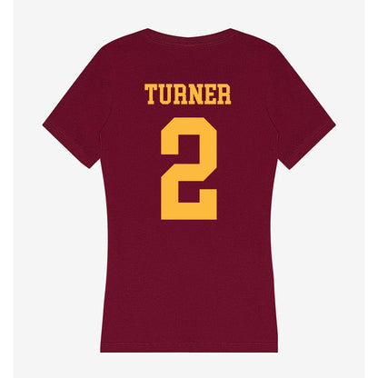 Minnesota - NCAA Football : A.J. Turner - Women's V-Neck T-Shirt-1