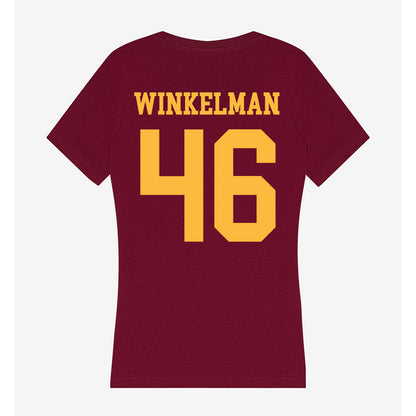 Minnesota - NCAA Baseball : Logan Winkelman - Women's V-Neck T-Shirt-1