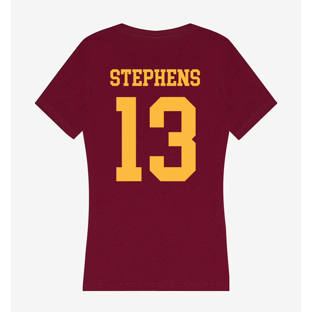 Minnesota - NCAA Men's Basketball : Chance Stephens - Women's V-Neck T-Shirt-1