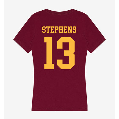 Minnesota - NCAA Men's Basketball : Chance Stephens - Women's V-Neck T-Shirt-1