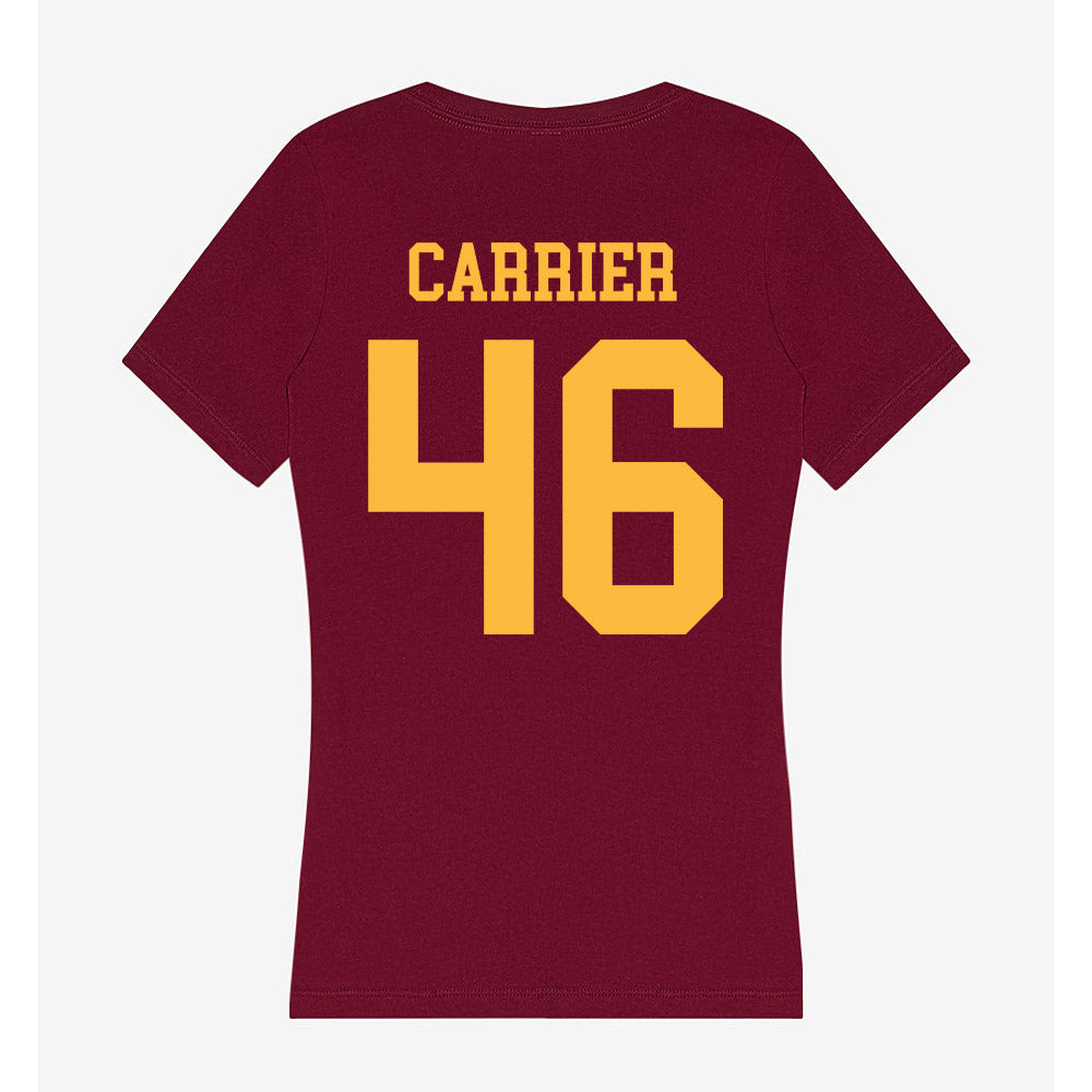 Minnesota - NCAA Football : Mason Carrier - Women's V-Neck T-Shirt-1