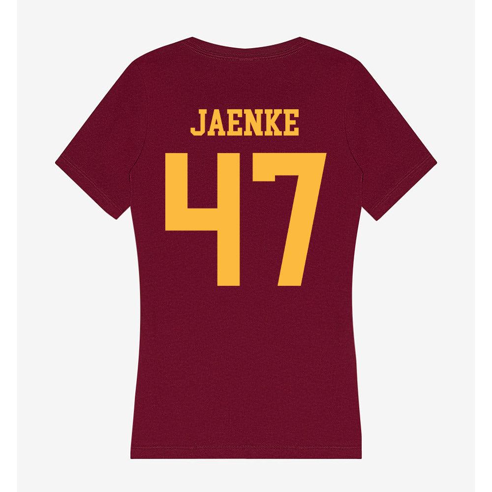 Minnesota - NCAA Baseball : Brandon Jaenke - Women's V-Neck T-Shirt-1