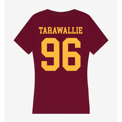 Minnesota - NCAA Football : Abu Tarawallie - Women's V-Neck T-Shirt-1