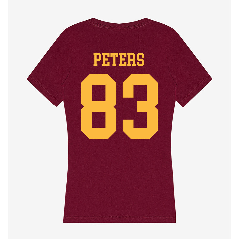 Minnesota - NCAA Football : Sam Peters - Women's V-Neck T-Shirt-1