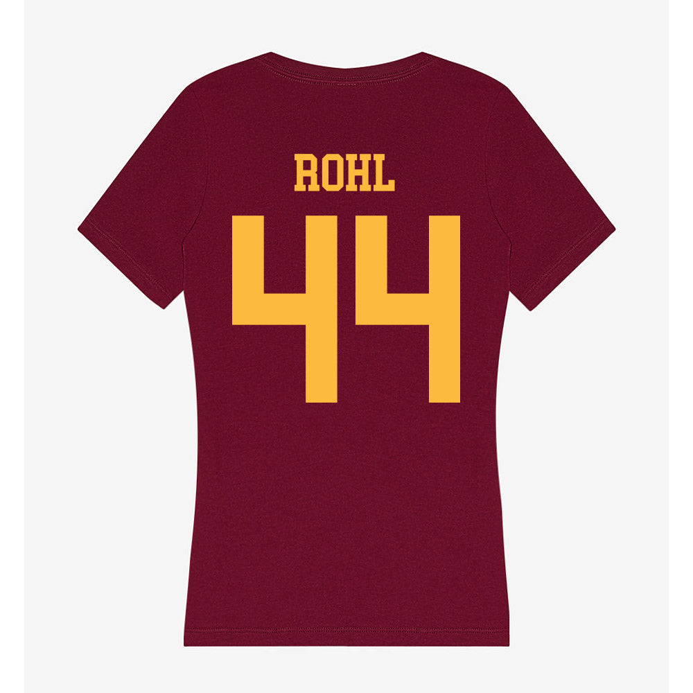 Minnesota - NCAA Football : George Rohl - Women's V-Neck T-Shirt-1