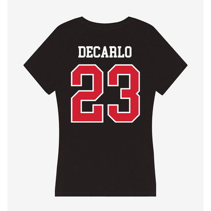 NC State - NCAA Baseball : Vincent DeCarlo - Women's V-Neck T-Shirt-1