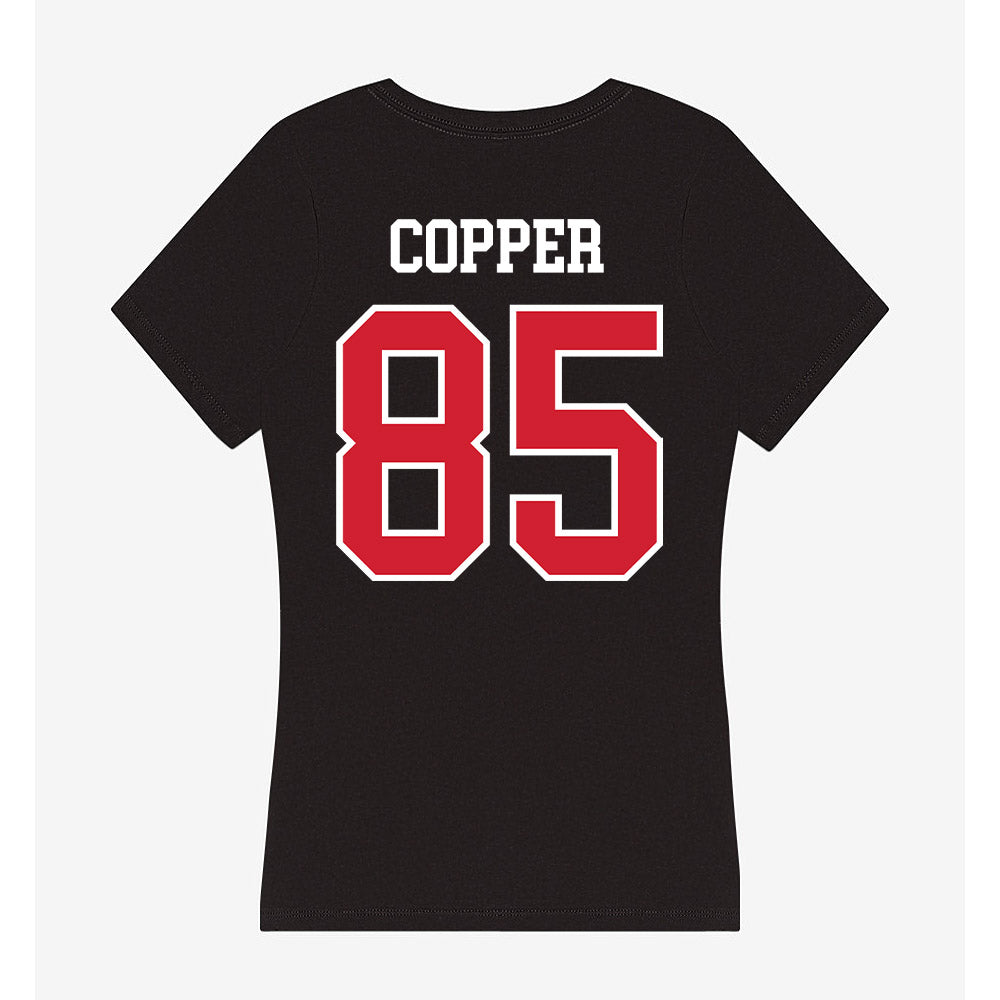 NC State - NCAA Football : Tyreek Copper - Women's V-Neck T-Shirt-1