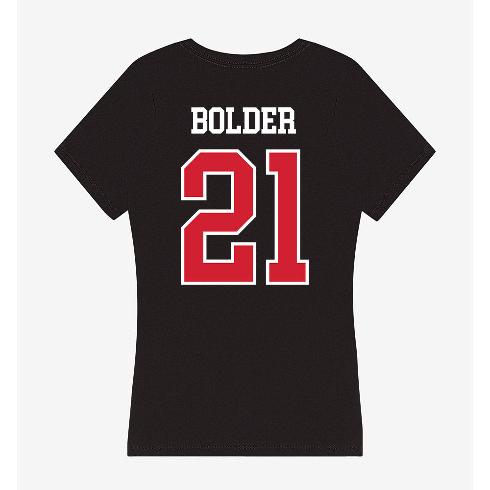 NC State - NCAA Football : Je'rel Bolder - Women's V-Neck T-Shirt-1