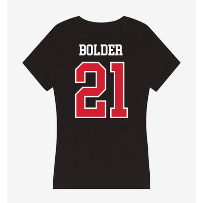 NC State - NCAA Football : Je'rel Bolder - Women's V-Neck T-Shirt-1