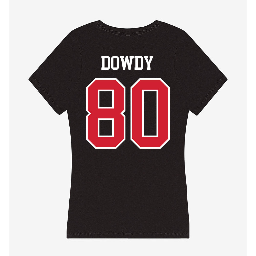 NC State - NCAA Football : Ethan Dowdy - Women's V-Neck T-Shirt-1