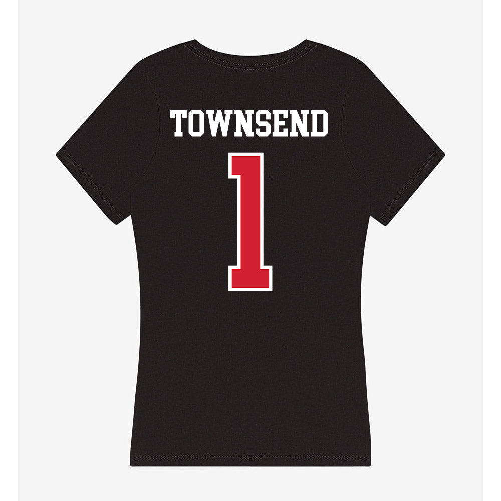 NC State - NCAA Softball : Maia Townsend - Women's V-Neck T-Shirt-1