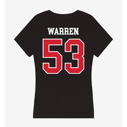 NC State - NCAA Football : Joshua Warren - Women's V-Neck T-Shirt-1