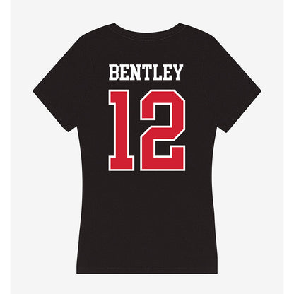 NC State - NCAA Baseball : Quinn Bentley - Women's V-Neck T-Shirt-1