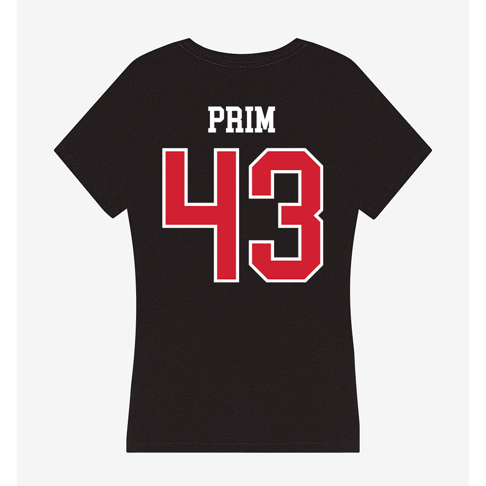 NC State - NCAA Football : AJ Prim - Women's V-Neck T-Shirt-1