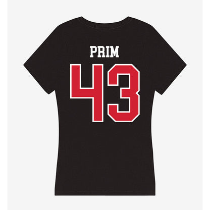 NC State - NCAA Football : AJ Prim - Women's V-Neck T-Shirt-1