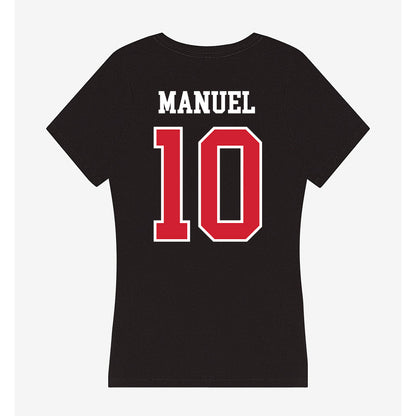 NC State - NCAA Baseball : Truitt Manuel - Women's V-Neck T-Shirt-1