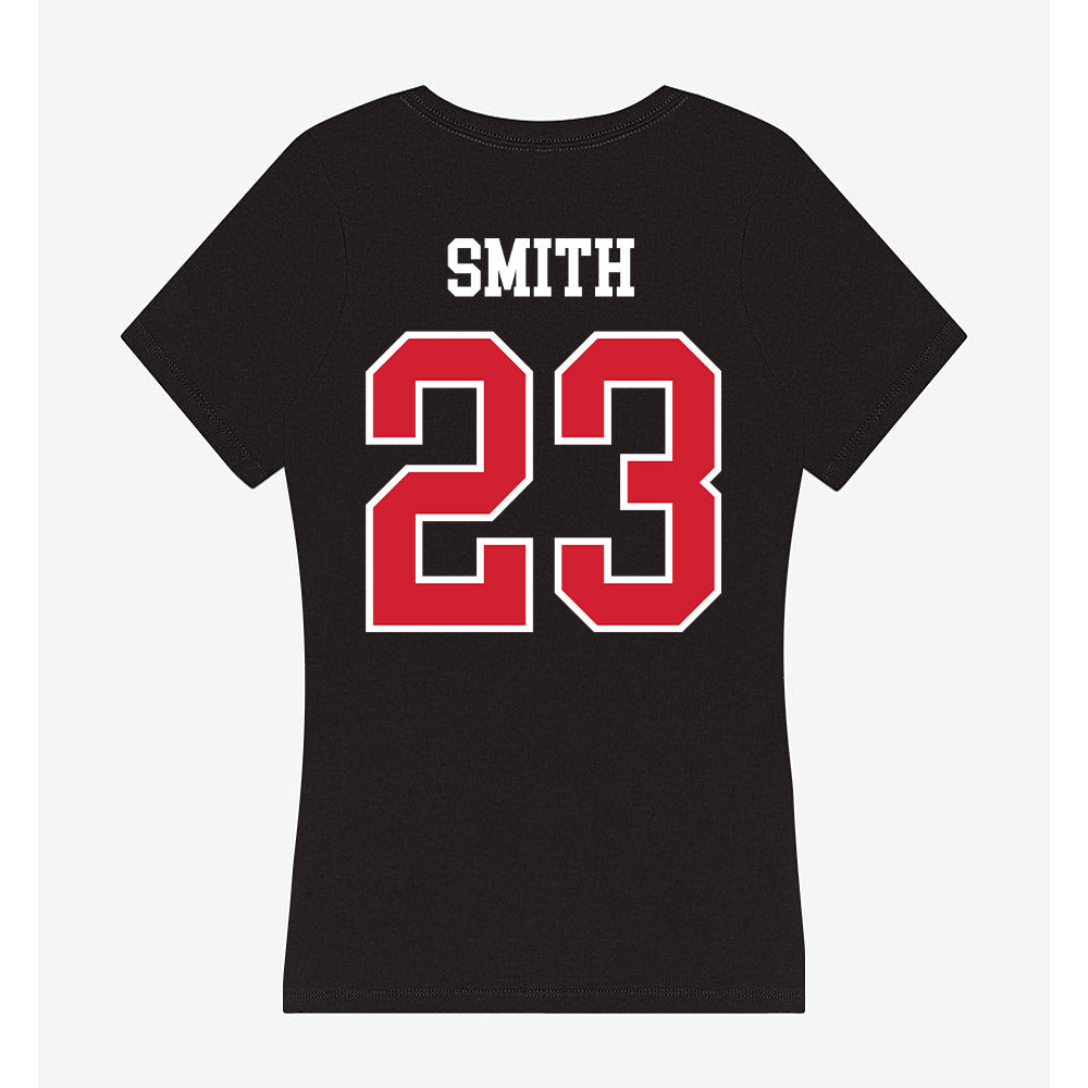NC State - NCAA Women's Volleyball : Jordan Smith - Women's V-Neck T-Shirt-1