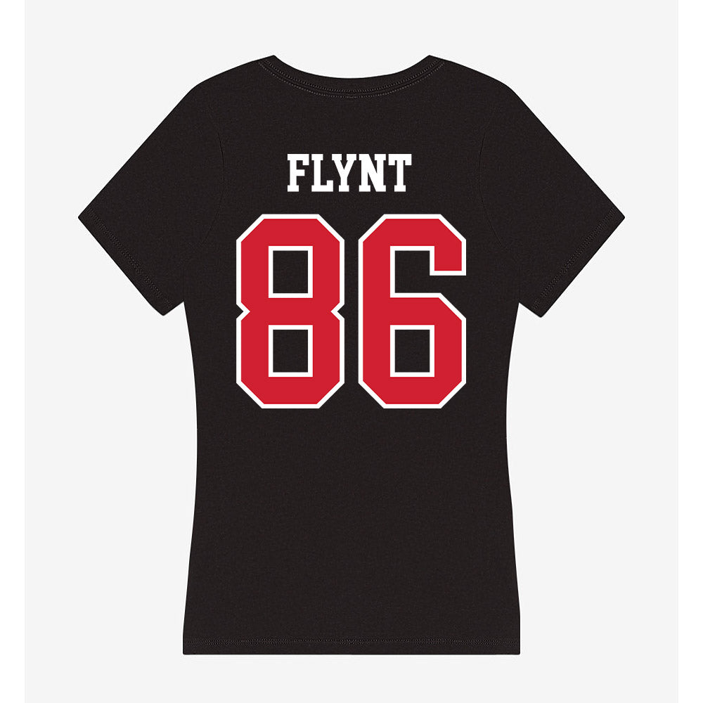 NC State - NCAA Football : Ian Flynt - Women's V-Neck T-Shirt-1