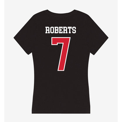 NC State - NCAA Women's Soccer : Erica Roberts - Women's V-Neck T-Shirt-1