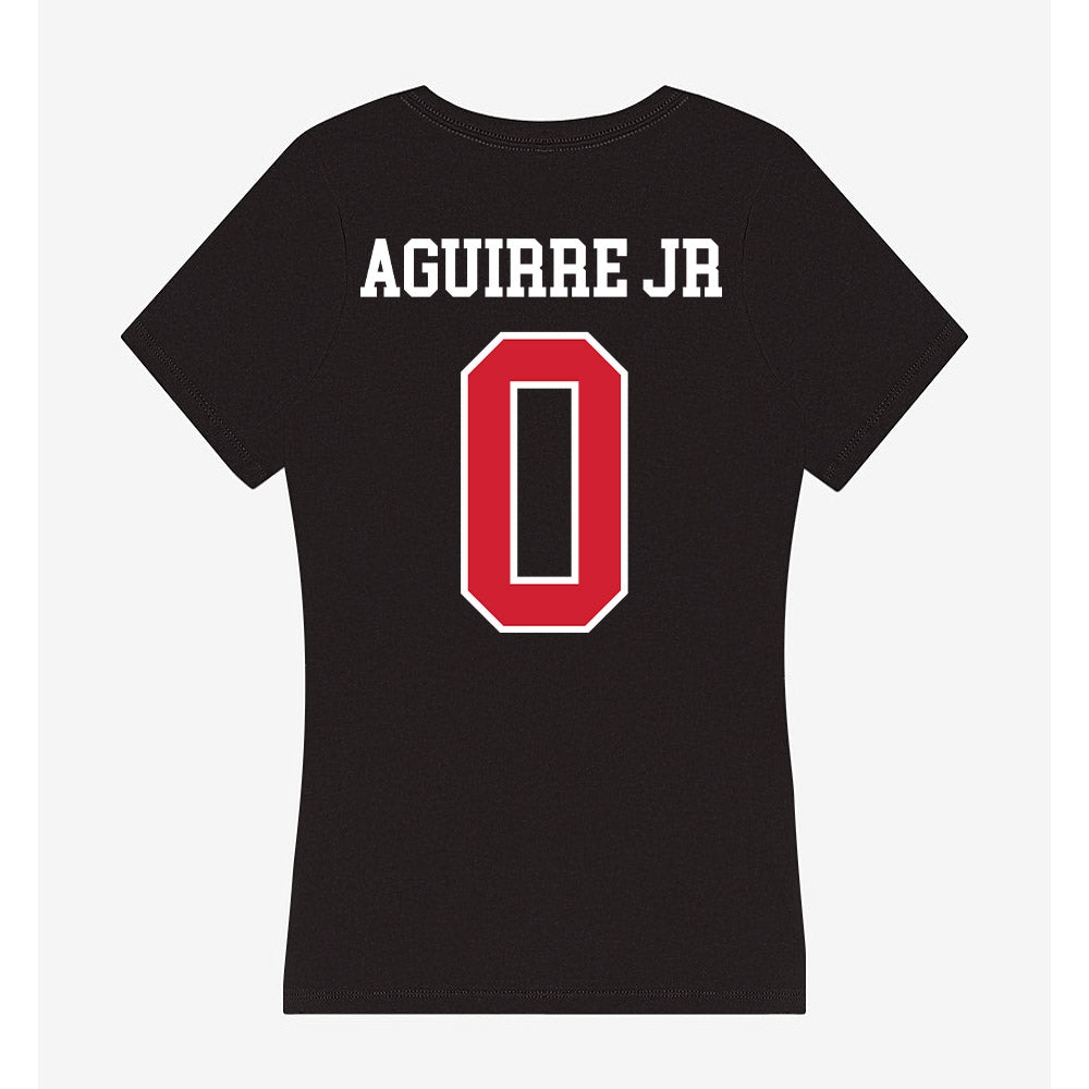 NC State - NCAA Football : Raul Aguirre JR - Women's V-Neck T-Shirt-1