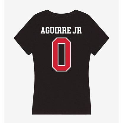 NC State - NCAA Football : Raul Aguirre JR - Women's V-Neck T-Shirt-1