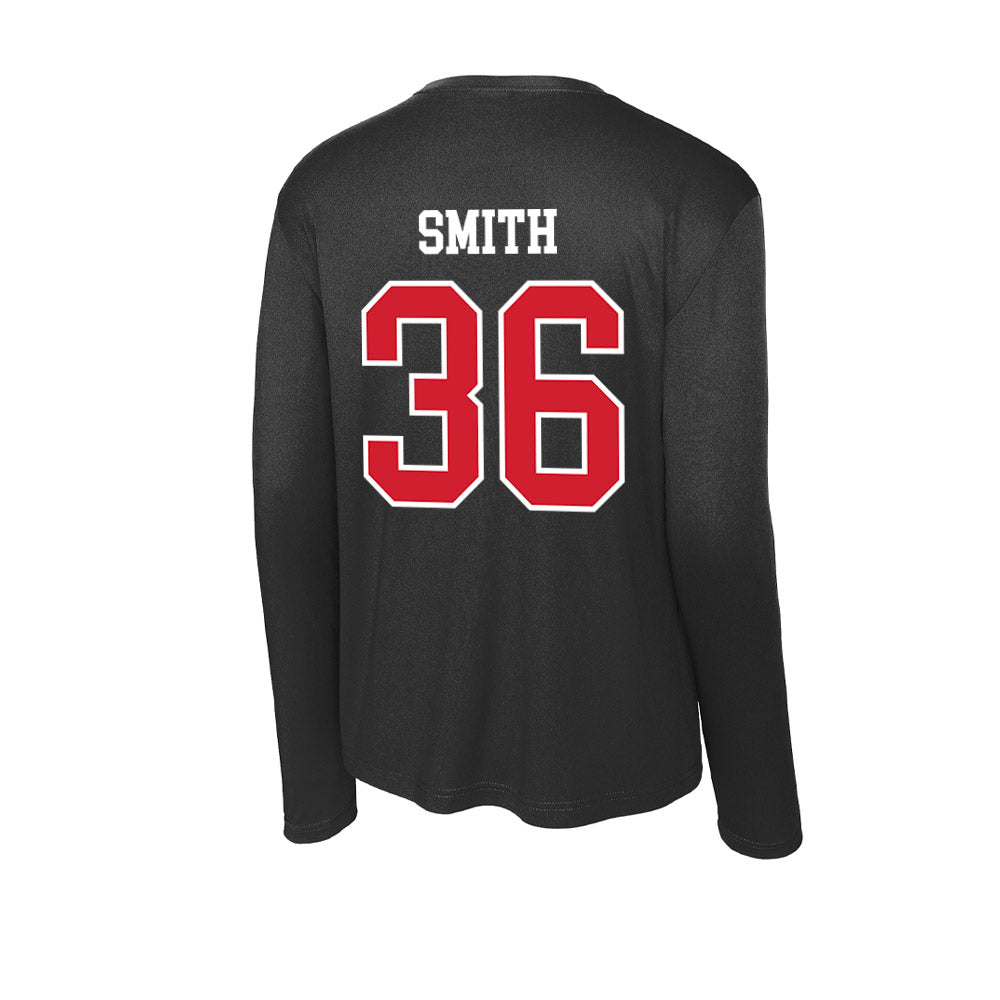 NC State - NCAA Baseball : Jacob Smith - Activewear Long Sleeve T-Shirt-1