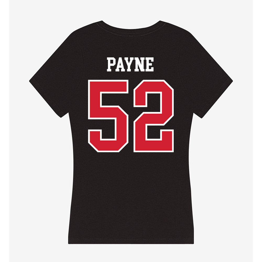 NC State - NCAA Football : Kage Payne - Women's V-Neck T-Shirt-1