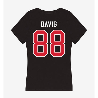 NC State - NCAA Football : Lamaris Davis - Women's V-Neck T-Shirt-1